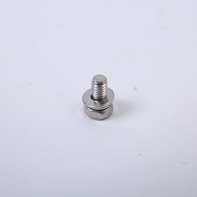 Sekrup Baja Karbon Berlapis Nikel M3M4M5M6 Sekrup Kombinasi Kepala Pan Tiga Set