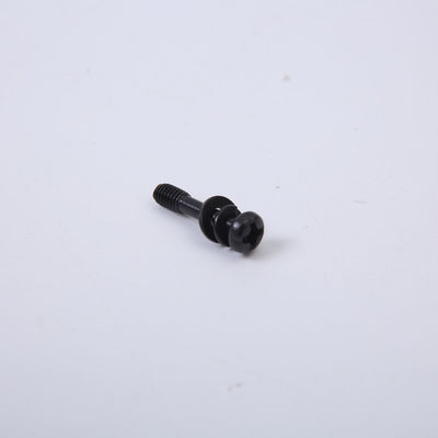 Sekrup Berlapis Seng Hitam Kepala Bulat Dengan Tiga Set Mesin Cuci, Sekrup Kepala Pan Berslot Silang