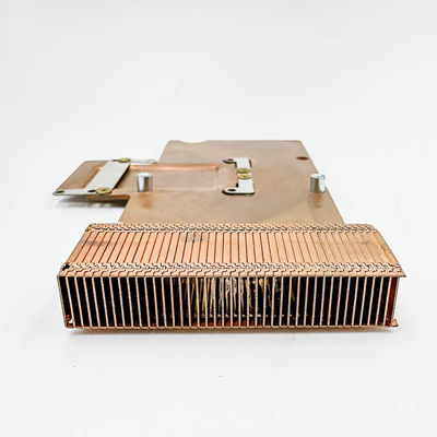 heatsink tembaga murni, radiator gigi kepadatan tinggi, komponen elektronik, heat sink gigi sekop, pelat tembaga