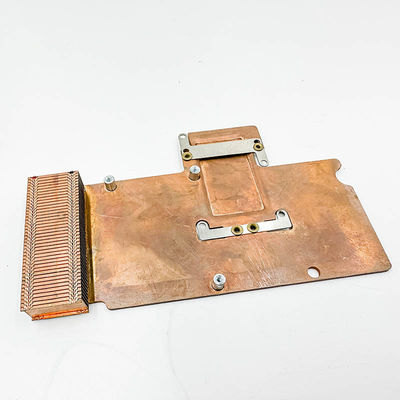 heatsink tembaga murni, radiator gigi kepadatan tinggi, komponen elektronik, heat sink gigi sekop, pelat tembaga