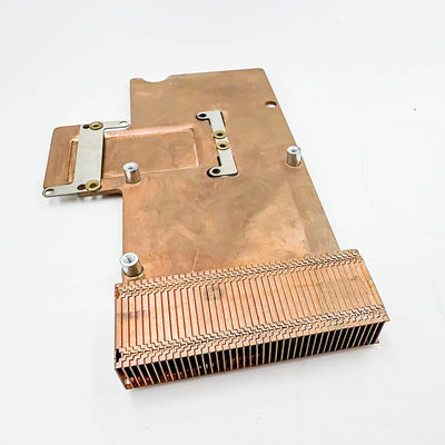 heatsink tembaga murni, radiator gigi kepadatan tinggi, komponen elektronik, heat sink gigi sekop, pelat tembaga