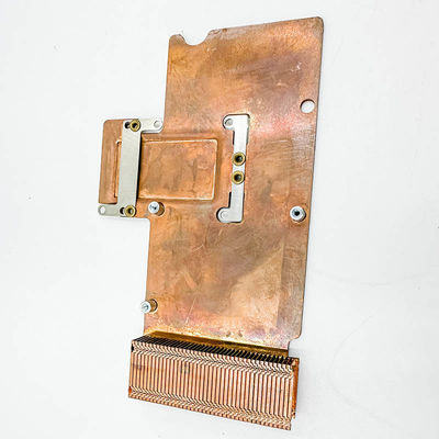 heatsink tembaga murni, radiator gigi kepadatan tinggi, komponen elektronik, heat sink gigi sekop, pelat tembaga