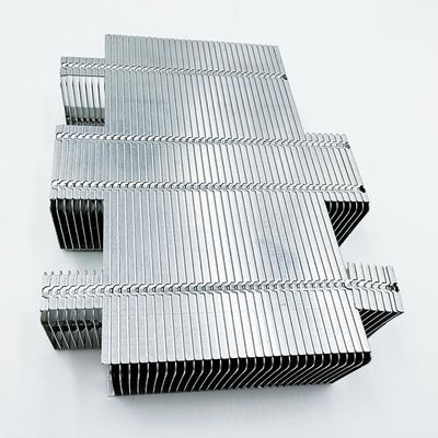 Suku Cadang Mesin CNC yang Disesuaikan Sirip Radiator Aluminium Tembaga Untuk CPU