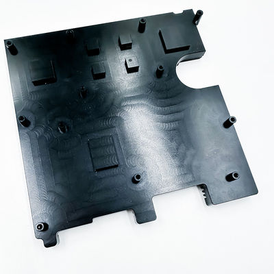 Suku Cadang Mesin CNC Mobil Radiator Heatsink Anodized Aluminium Hitam