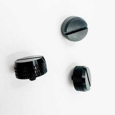 Komponen Bubut CNC Bagian Aluminium Mesin Kustom Anodisasi Hitam