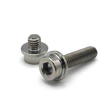 Sekrup Titanium M6 Sekrup Heksagonal Kepala Cangkir Pengencang Titanium Kekuatan Tinggi