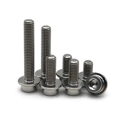 Sekrup Titanium M6 Sekrup Heksagonal Kepala Cangkir Pengencang Titanium Kekuatan Tinggi