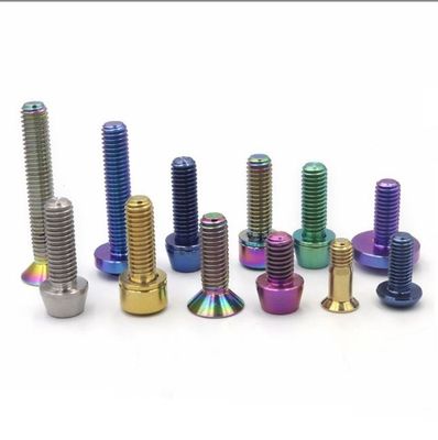 Pengencang Sekrup Titanium Kustom Sekrup Cakram Tunggal Sepeda Gunung TC4