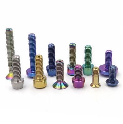 Sekrup Pegangan Paduan Titanium M5x18x20 Sekrup Pengencang Pegangan Dengan Gasket