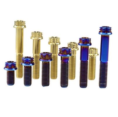 Baut Titanium Alloy M6 Torx Dalam Flange Mewah Untuk Modifikasi Sepeda Motor
