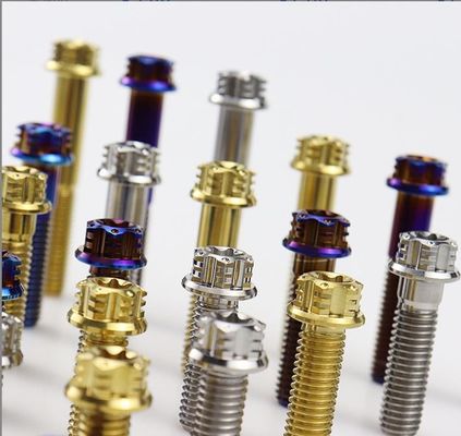 Baut Titanium Alloy M6 Torx Dalam Flange Mewah Untuk Modifikasi Sepeda Motor