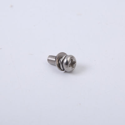 M2 M2.5 M3 M4 Sekrup Stainless Steel Kepala Bulat Baut Kepala Pan Dengan Kombinasi Mesin Cuci