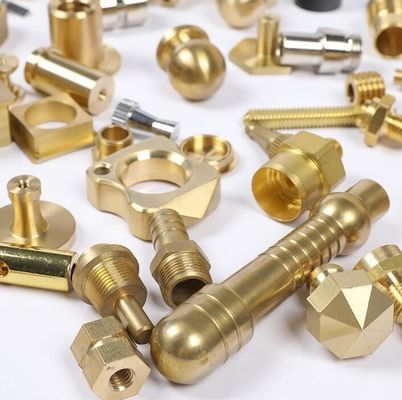 Pemesinan Perangkat Keras Mekanik Suku Cadang Kuningan Kustom Non-Standar Pembubutan Bubut CNC