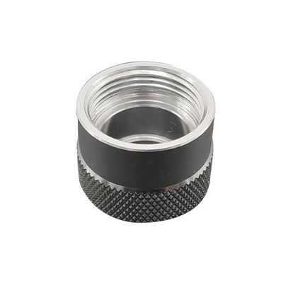 Suku Cadang Mesin CNC Baja Tahan Karat Konektor Spiral Logam Kepala Lengan Anti Selip