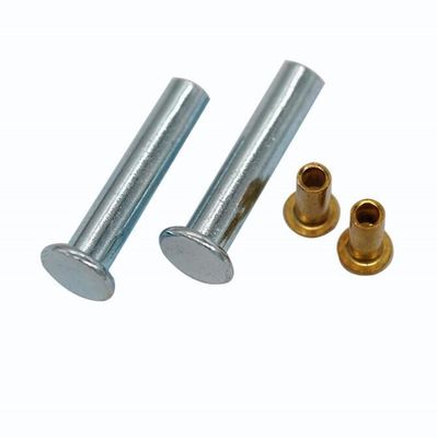 Paku Keling Buta Tembaga / Kuningan / Stainless Steel Pelapisan Nikel Disetujui ISO9001